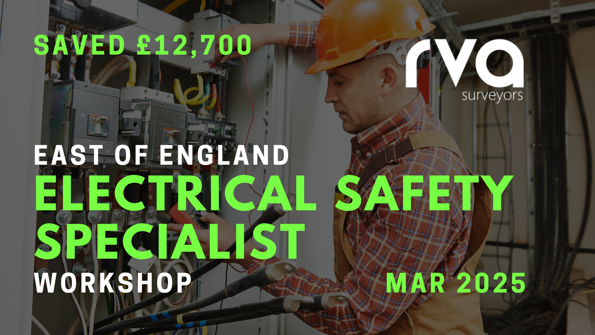 Electrical Safety Specialist – East of England | Workshop