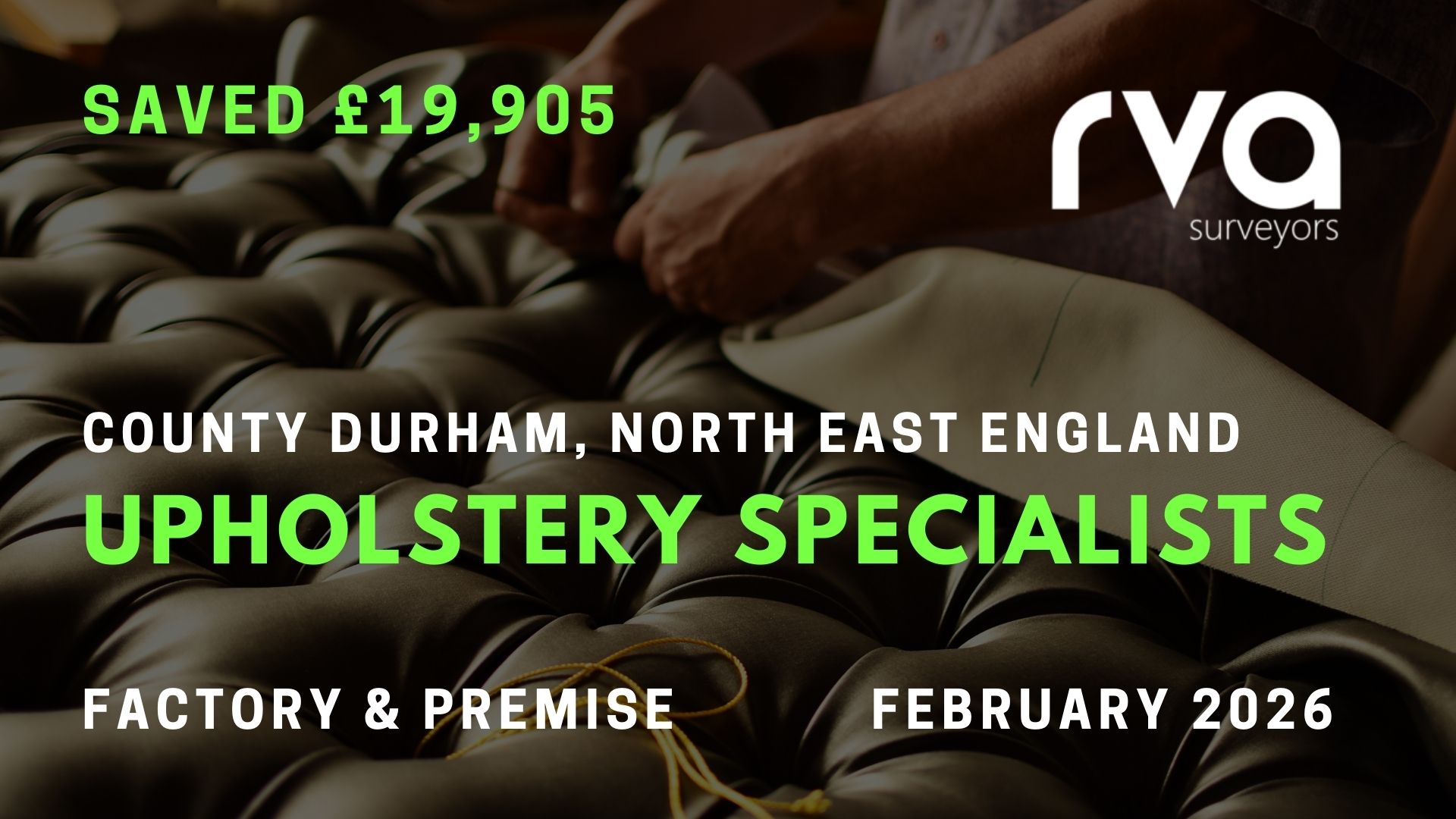 Upholstery Specialists – County Durham | Factory & Premise