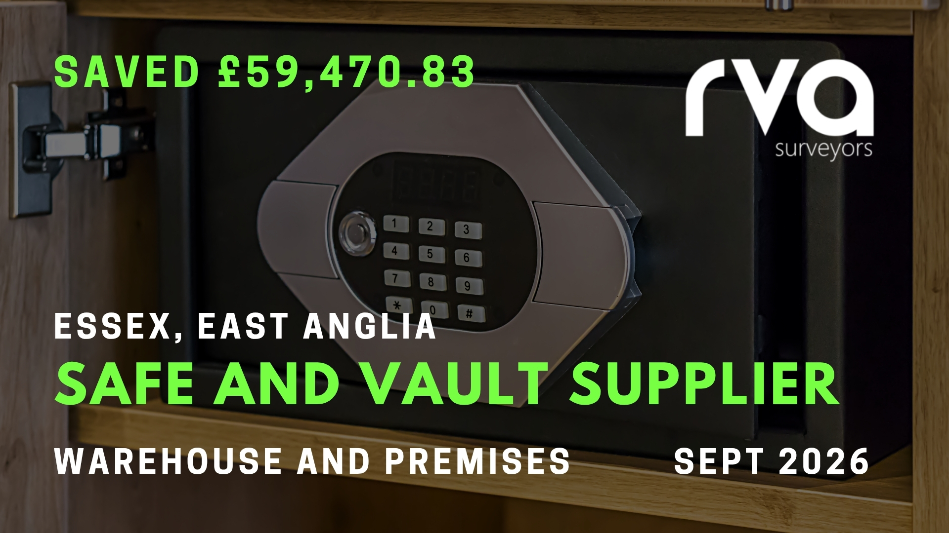Safe and Vault Supplier – Essex | Warehouse and Premises